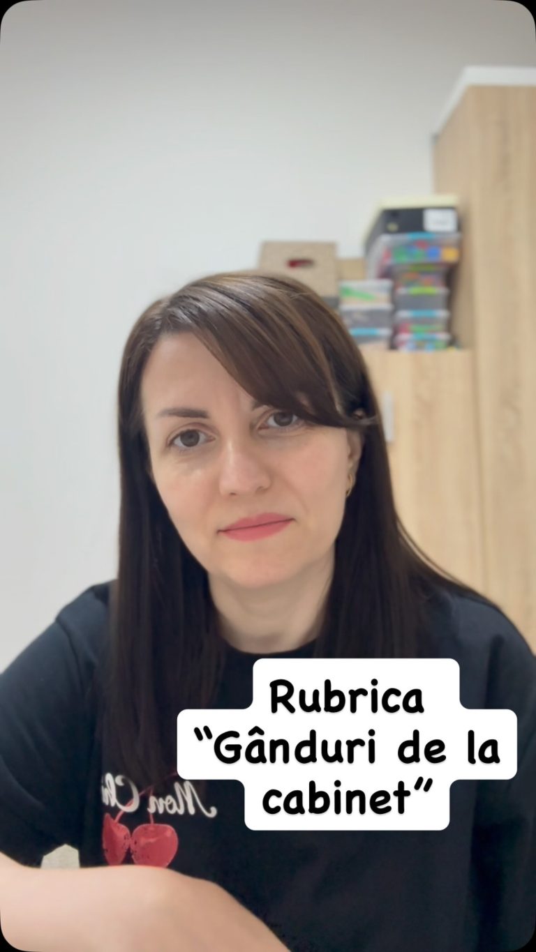 Rubrica „Gânduri de la cabinet”